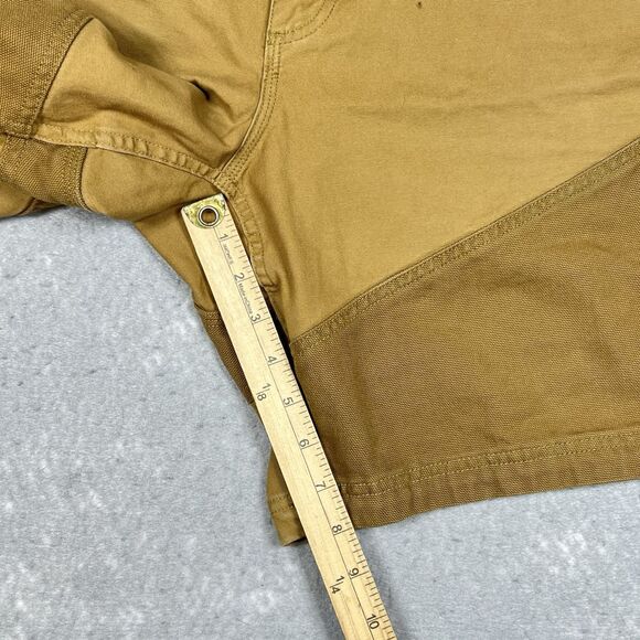 Duluth Trading Shorts Men’s 44 Flex Fire Hose Hybrid Reinforced Brown Khaki Work - Picture 7 of 10